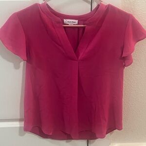 Calvin Klein Women's Pink Top